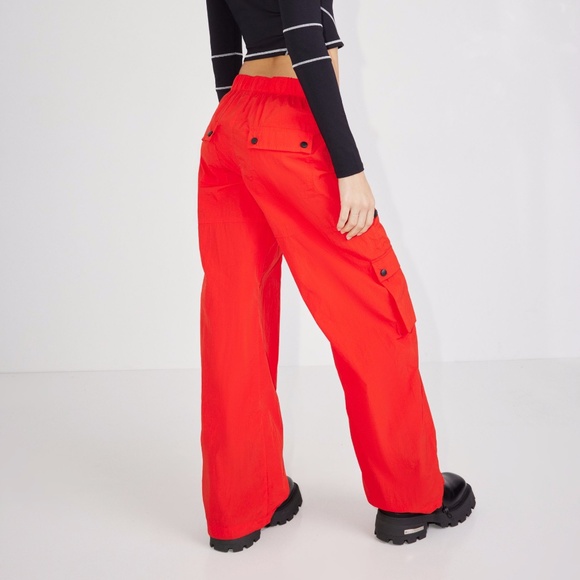 Nylon Parachute Pant, Red, Small, BRAND NEW with TAGS - Picture 2 of 4